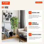 Bambú Artificial 150 cm con Maceta Decorativa Planta Sintética Realista Ø18x150 cm Verde — Infografia EN (em utilização)