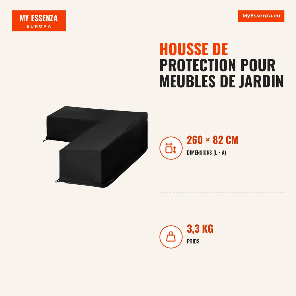 Protective Cover for L-Shaped Garden Furniture Outdoor Sofa Cover with Traction Buckles Oxford 600D Waterproof Fabric 26 — Infografia FR (medidas)