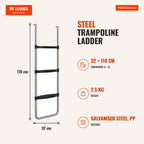 Steel Trampoline Ladder with 2 or 3 Wide Steps | SPORTNOW — Infografia EN (medidas)