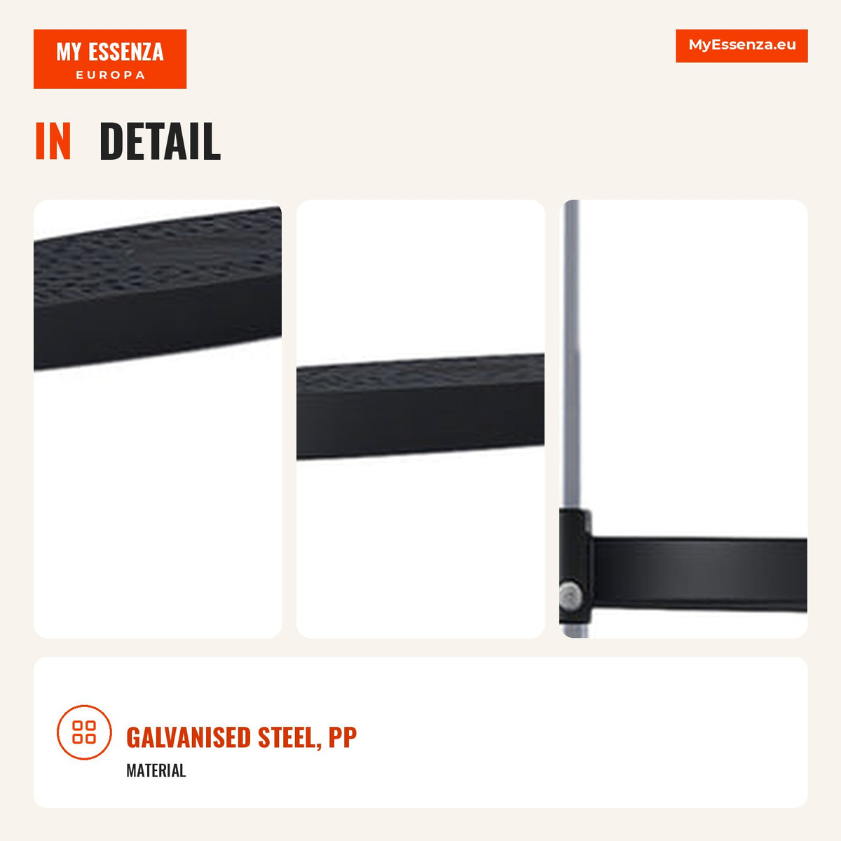 Steel Trampoline Ladder with 2 or 3 Wide Steps | SPORTNOW — Infografia EN (detalhe)