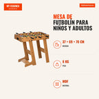 Table Football Foosball Table for Kids and Adults 69x37x70cm with 2 Balls 6 Metal Rods 2 Scoreboards Foldable Legs for F — Infografia ES (medidas)