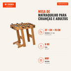 Table Football Foosball Table for Kids and Adults 69x37x70cm with 2 Balls 6 Metal Rods 2 Scoreboards Foldable Legs for F — Infografia PT (medidas)