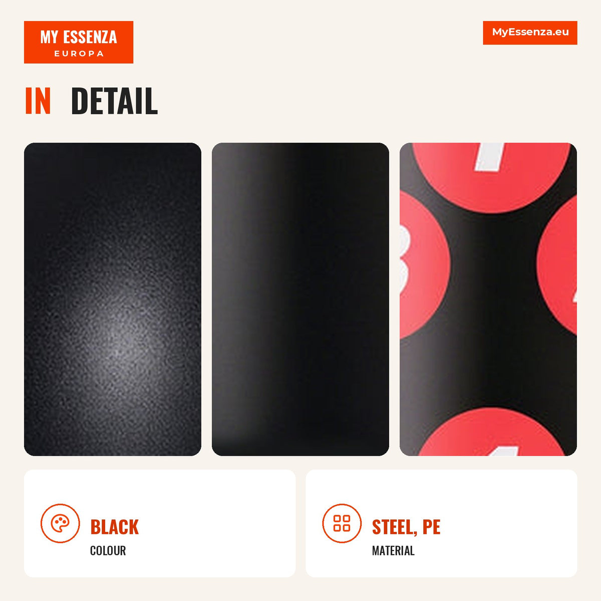 165cm Standing Punching Bag with Base for Water or Sand Fill for Adults and Kids Black — Infografia EN (detalhe)