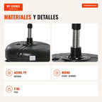 Adjustable 4-Level Standing Punching Bag Ø45x132-158cm Black and Red HOMCOM — Infografia ES (materiais e detalhes)
