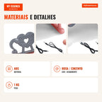 Piano 25 Teclas Infantil com Atril e Microfone Rosa | Aprendizagem Musical 3+ — Infografia PT (materiais e detalhes)