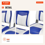 2 Folding Boat Seats with High Backrest and Padded Cushion - Captain Universal 44.5x51x61cm — Infografia EN (detalhe)