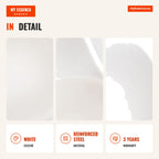 Dami Office Chair — White — Infografia EN (detalhe)