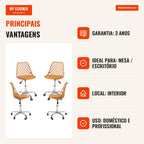 Pack of 4 Mani Office Chairs — Mustard — Infografia PT (vantagens)