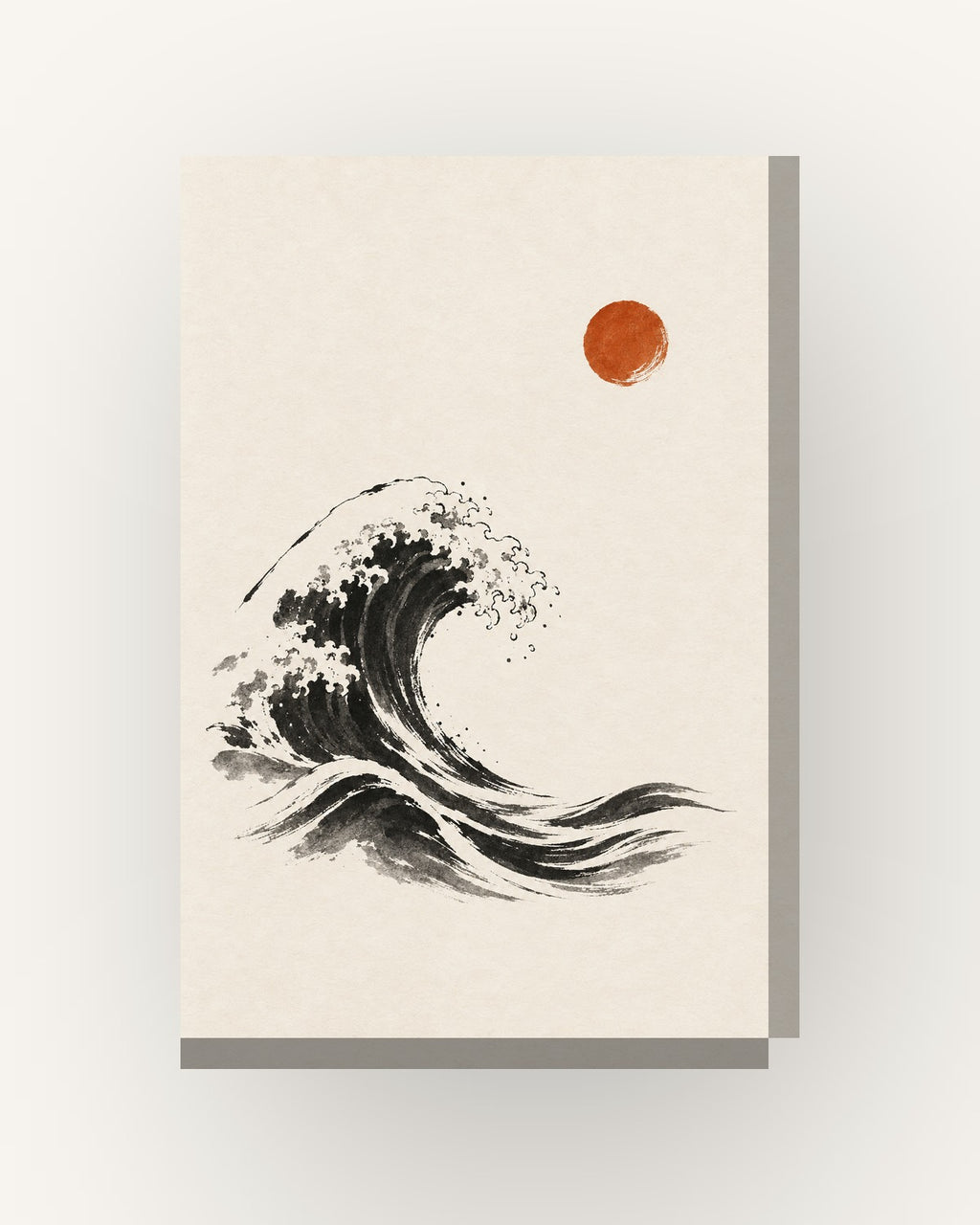 Onda · Quadro japandi — acabamento:slim