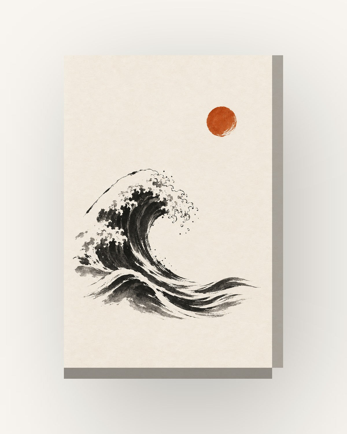 Onda · Quadro japandi — acabamento:slim