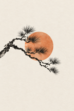 Pinheiro · Quadro japandi — japandi-04_ver