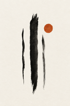 Três traços · Quadro japandi — japandi-05_ver