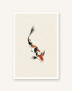 Koi · Quadro japandi — acabamento:poster