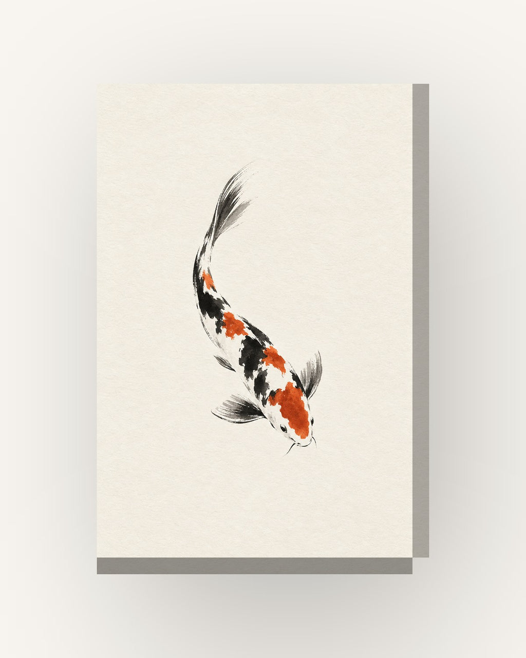 Koi · Quadro japandi — acabamento:slim