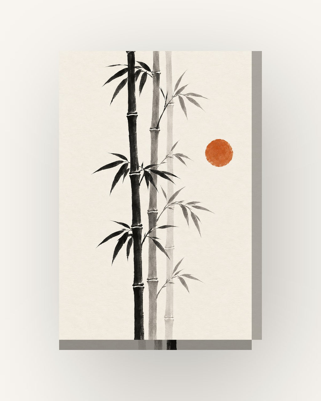 Bambu · Quadro japandi — acabamento:slim