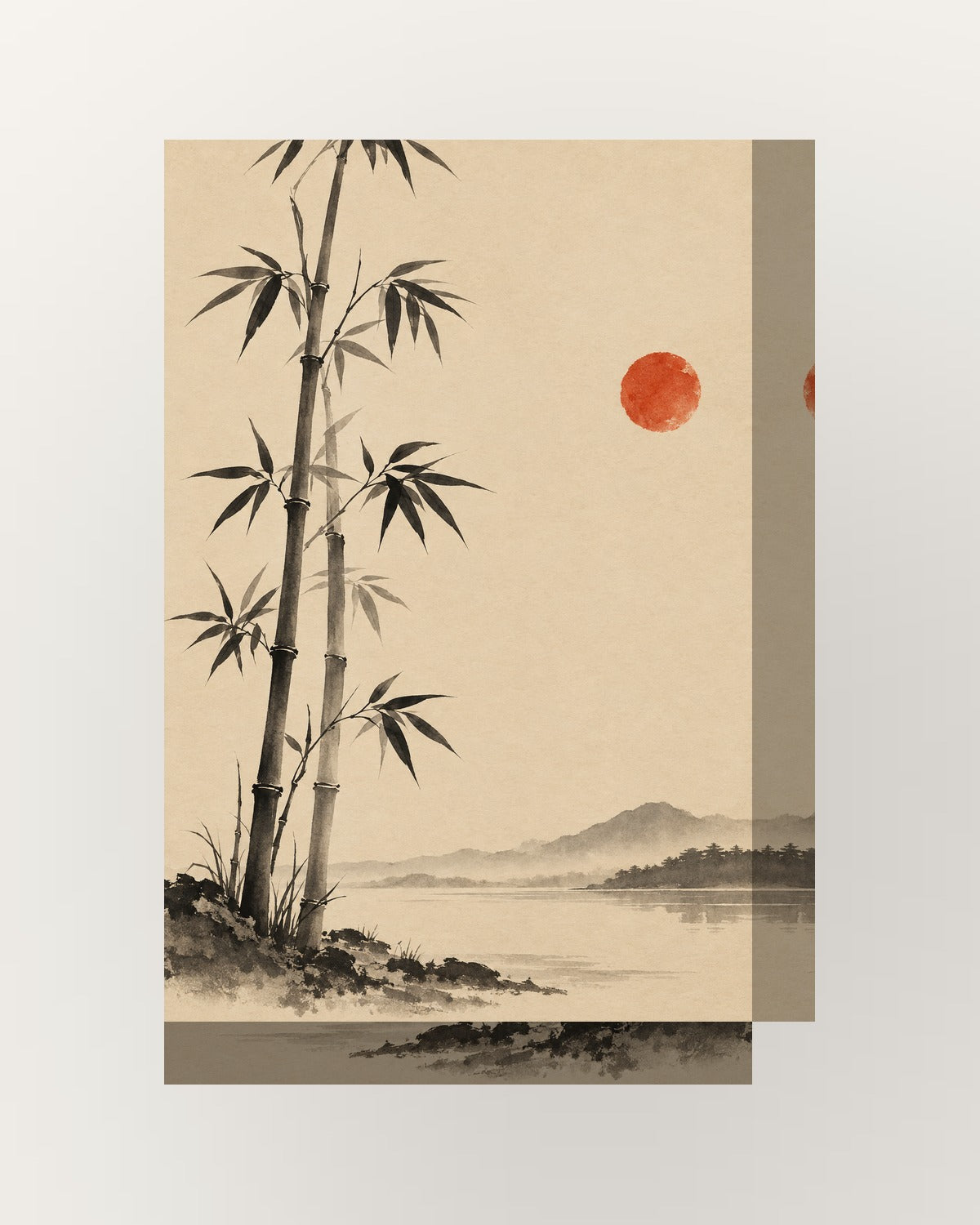 Bambu · Japandi · Quadro japandi — acabamento:thick