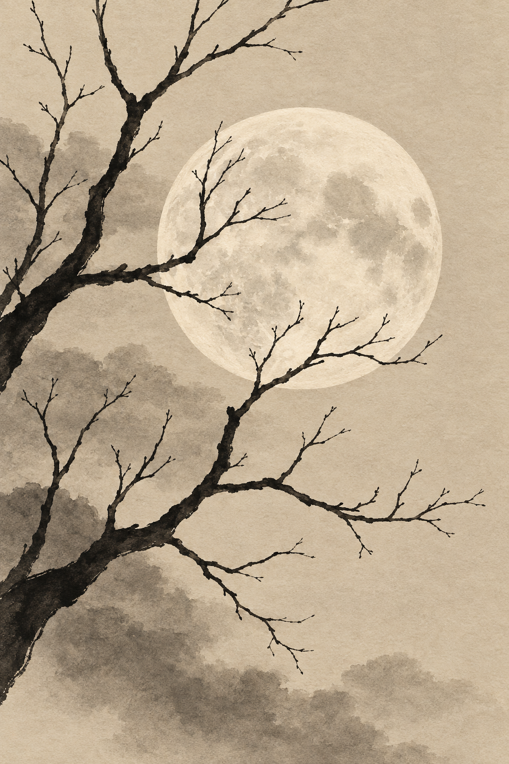 Lua · Japandi · Quadro japandi — japandi-lua-japandi_ver