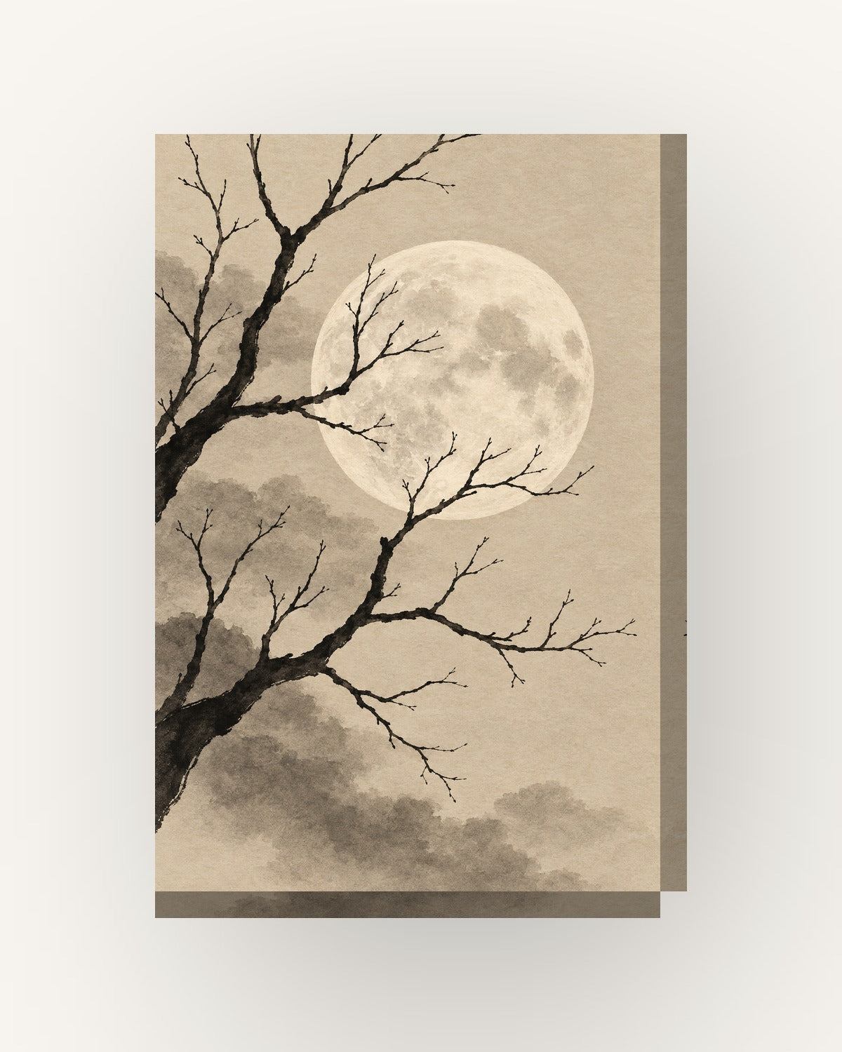 Lua · Japandi · Quadro japandi — acabamento:slim