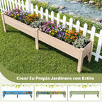 Jardineira Elevada de Madeira Rectangular com Drenagem para Horta Urbana — foto 9