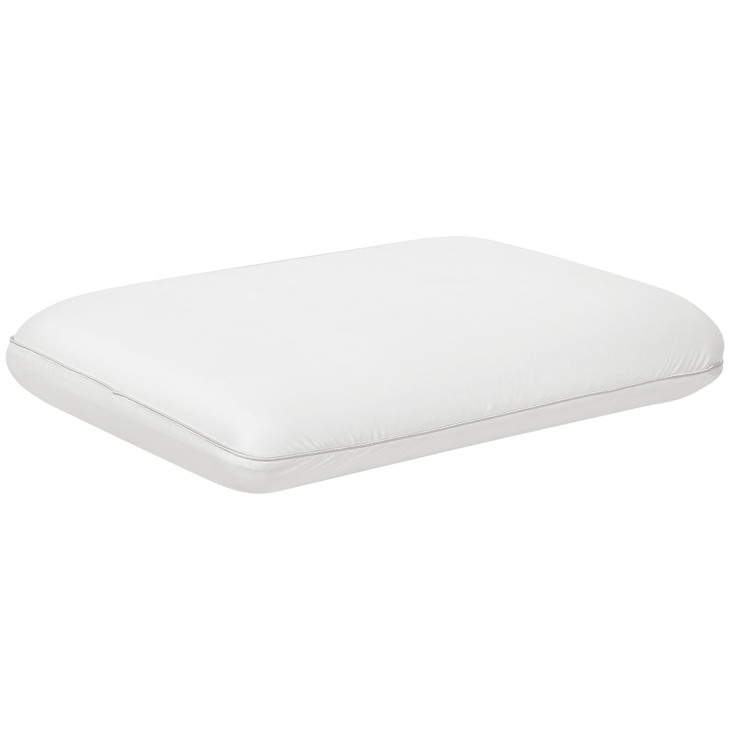 Travesseiro de Espuma Viscoelástica, Almofada Cervical com Capa Removível Ergonômica 60 x 40 cm, Creme branco — foto 1