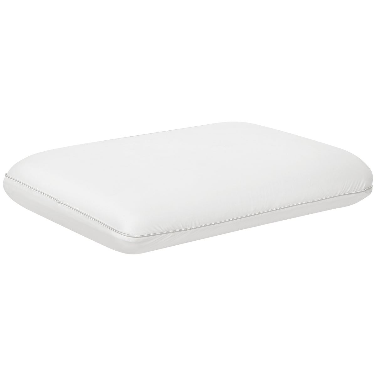 Travesseiro de Espuma Viscoelástica, Almofada Cervical com Capa Removível Ergonômica 60 x 40 cm, Creme branco — foto 1