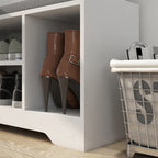 Móvel e Banco de Sapatos 1 Gaveta e 3 Compartimentos Capacidade 5 Pares MDF 76,5x30x52 cm — imagem 5