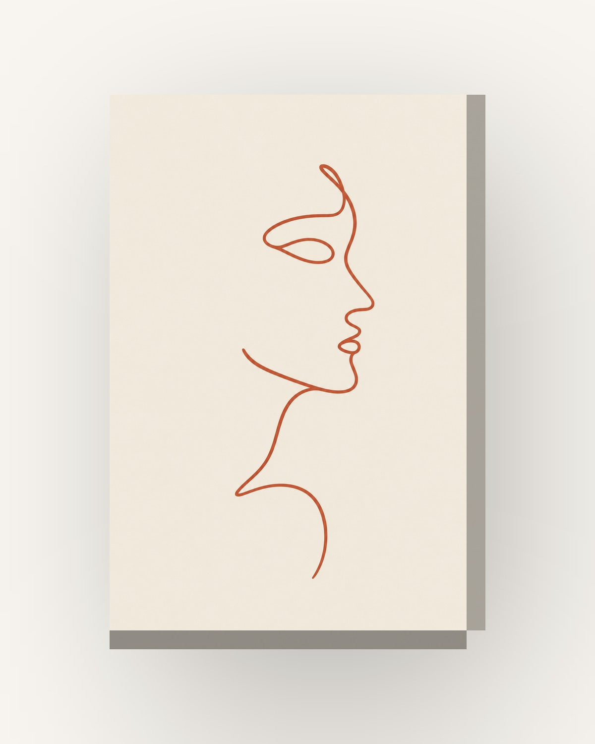 Perfil · Quadro line art — acabamento:slim