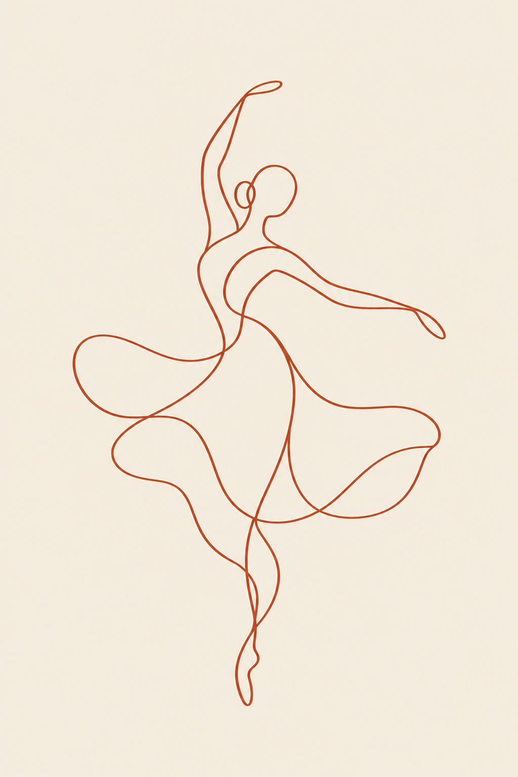 Bailarina · Quadro line art — lineart-06_ver