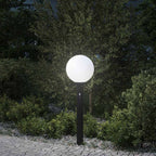 Luminária de poste com sensor, 80 cm, preta, IP44 — foto 1