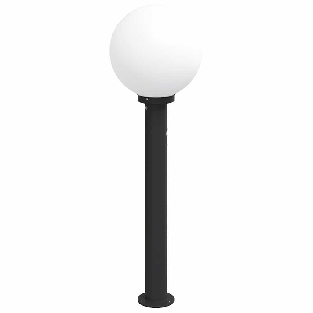 Luminária de poste com sensor, 80 cm, preta, IP44 — foto 4
