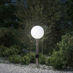 Luminária de poste com sensor e tomada, 80 cm, aço inoxidável, IP44 — foto 1