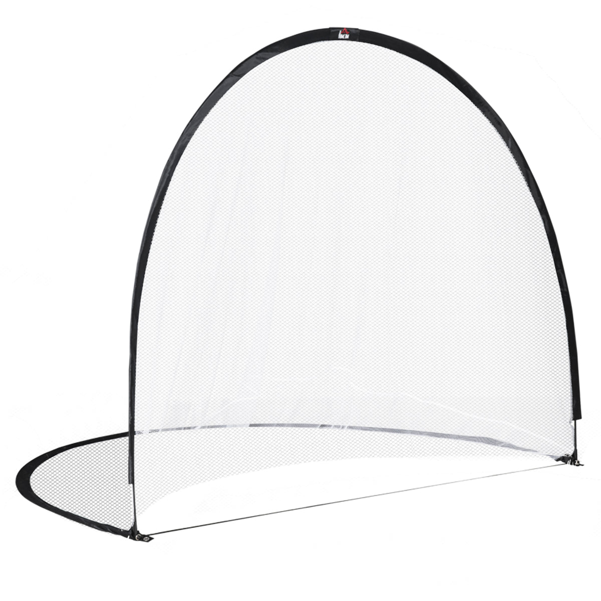Baliza de Futebol sistema Pop Up com saco de transporte e estacas de fixação dim. 247L x 203l x 201,5H cm preto e branco — foto 1