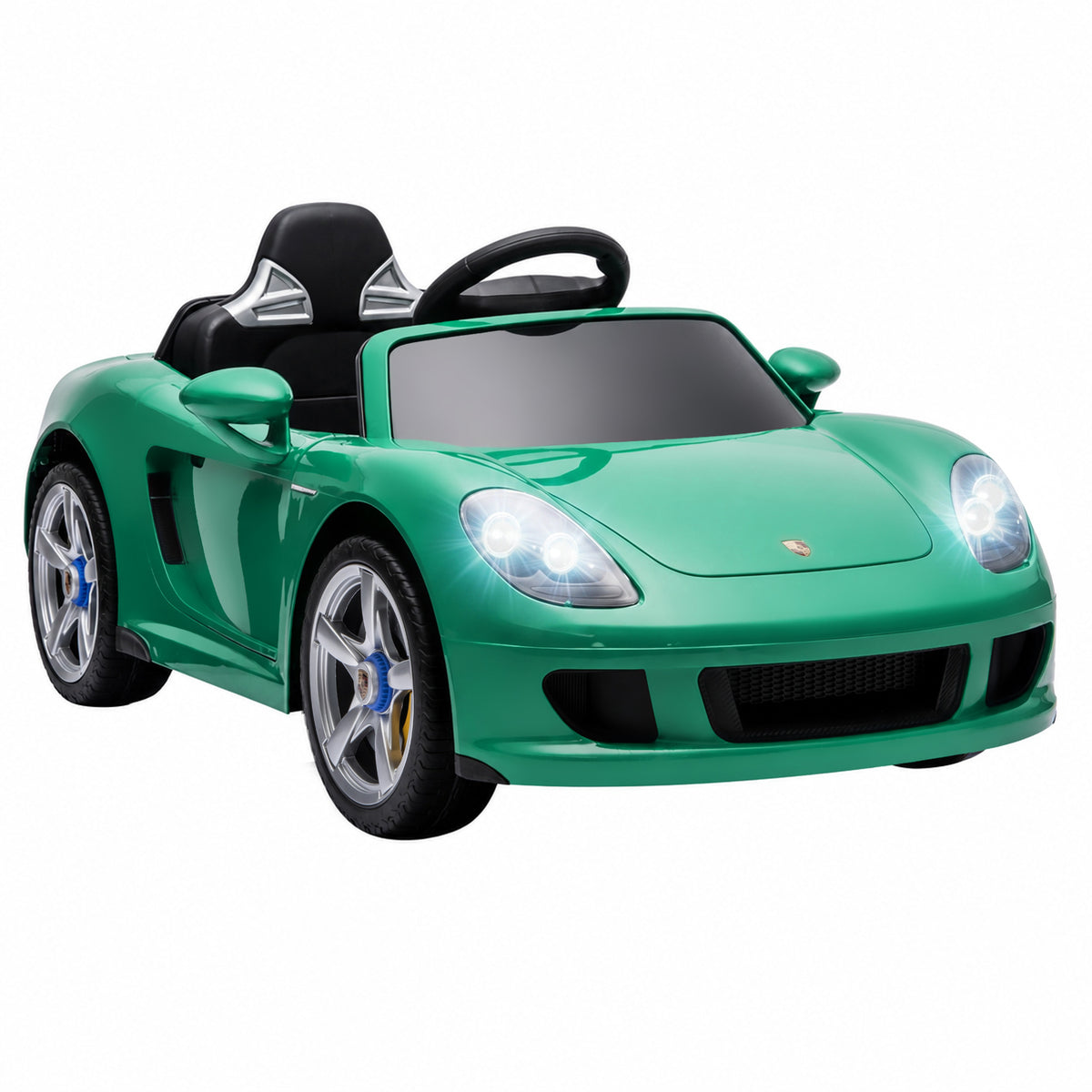 Auto Elettrica Bambini Porsche Carrera GT 12V Telecomando Verde — foto 1