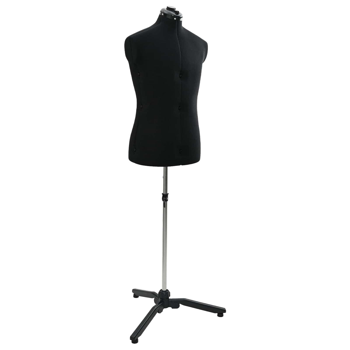 Manequim Ajustável Masculino Preto 37,5-45,5 polegadas Tecido — foto 1