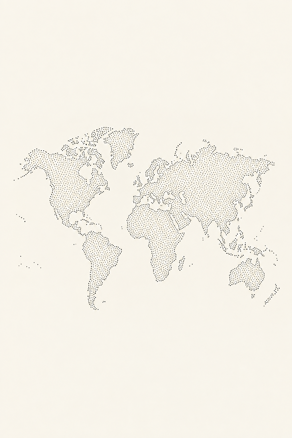 Mundo ponteado · Quadro mapa do mundo — mapas-02_ver