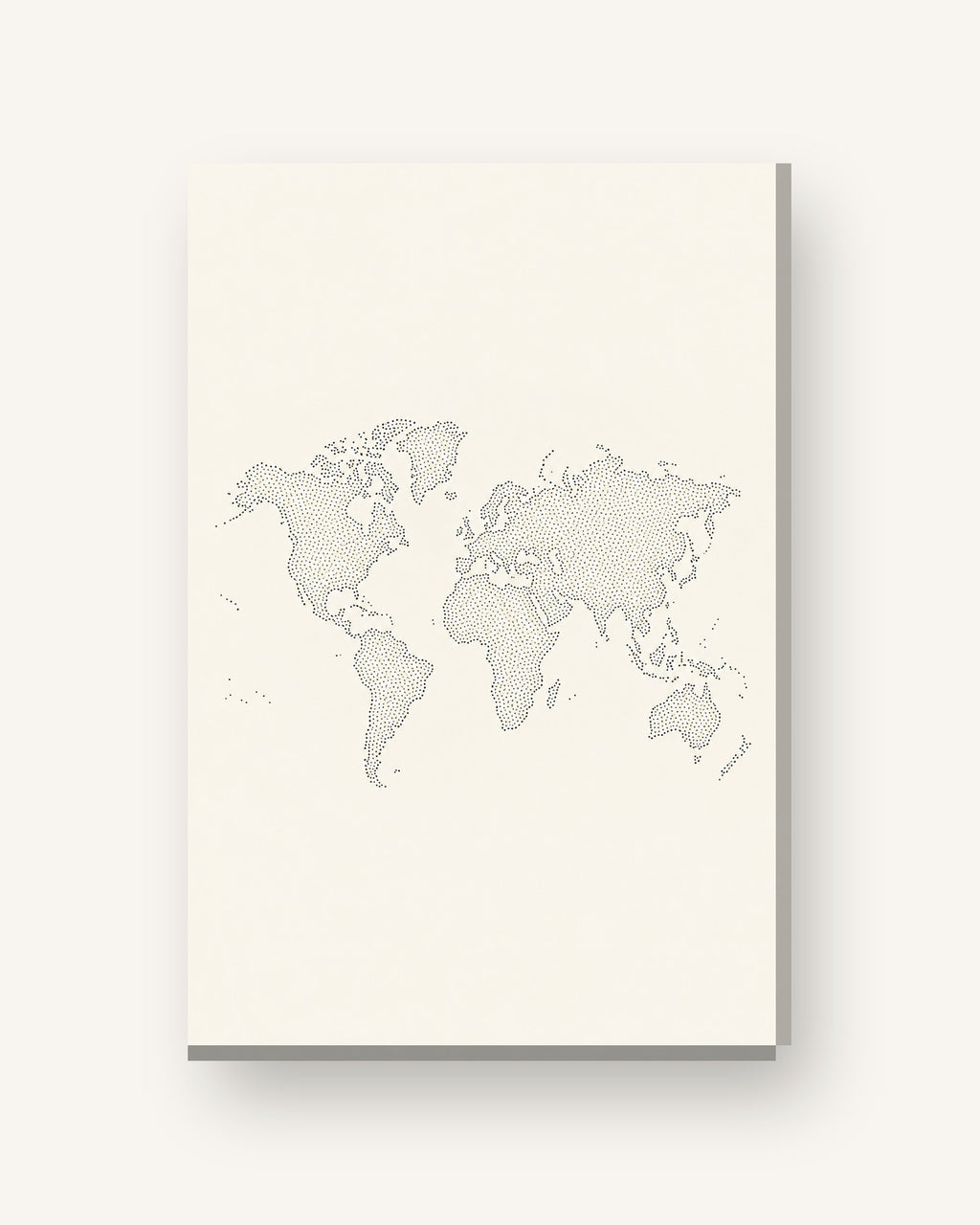 Mundo ponteado · Quadro mapa do mundo — mapas-02_ver_cartao