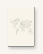 Mundo ponteado · Quadro mapa do mundo — mapas-02_ver_cartao