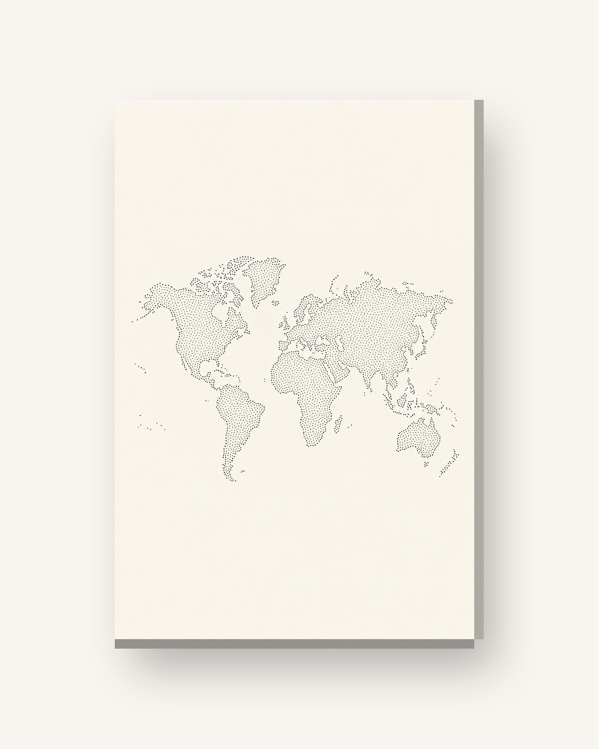 Mundo ponteado · Quadro mapa do mundo — mapas-02_ver_cartao