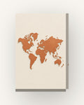 Continentes · Quadro mapa do mundo — acabamento:slim