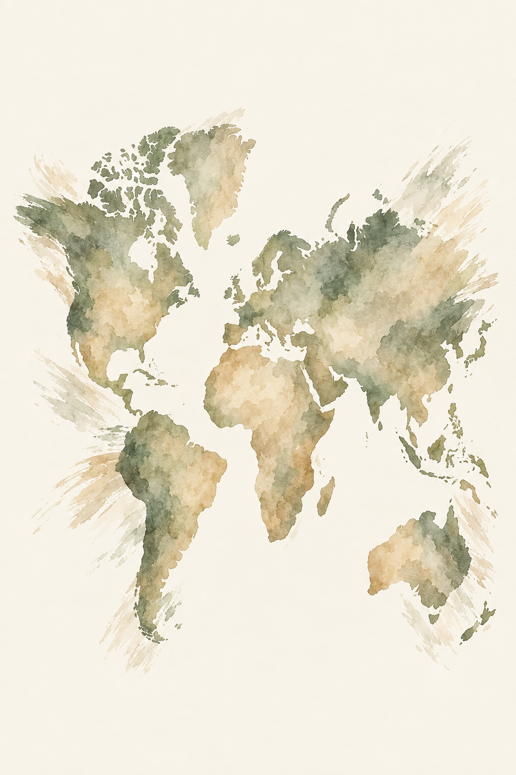 Traço · Quadro mapa do mundo — mapas-05_ver