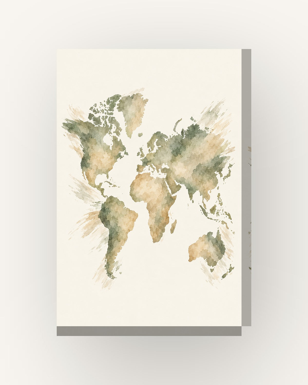 Traço · Quadro mapa do mundo — acabamento:slim