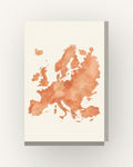 Europa · Quadro mapa do mundo — acabamento:slim