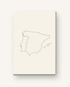 Ibéria · Quadro mapa do mundo — mapas-07_ver_cartao