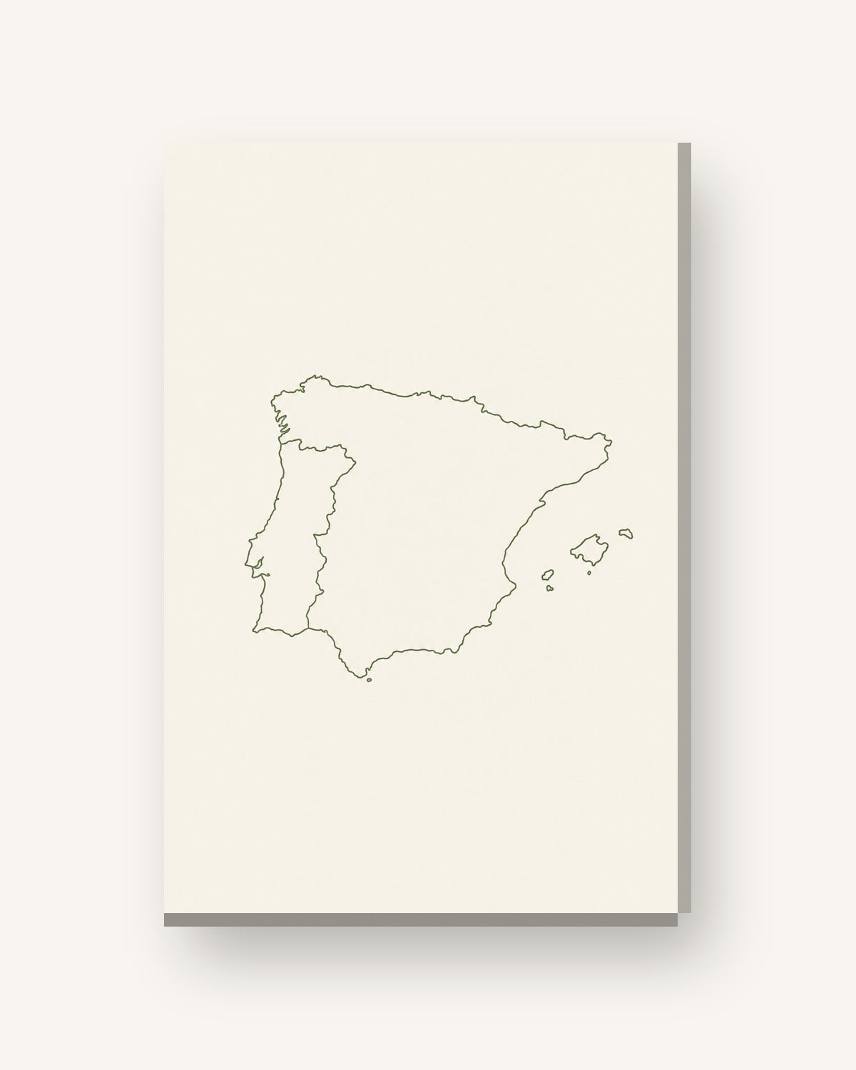 Ibéria · Quadro mapa do mundo — mapas-07_ver_cartao