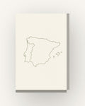 Ibéria · Quadro mapa do mundo — acabamento:slim