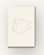Ibéria · Quadro mapa do mundo — acabamento:slim