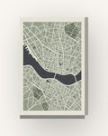 Porto (mapa) · Minimalista · Quadro mapa do mundo — acabamento:slim
