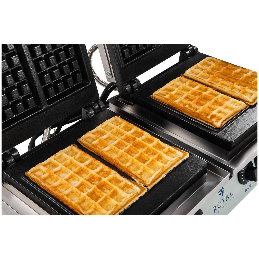 Máquina de Waffles - 2 x 2000 watts - Retangular — foto 1