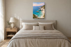 Quadro de mar e costa «Enseada» em tela vertical — mar-02_ver_50x70_quarto