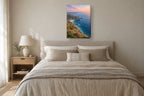 Quadro de mar e costa «Falésia» em tela vertical — mar-05_ver_50x70_quarto
